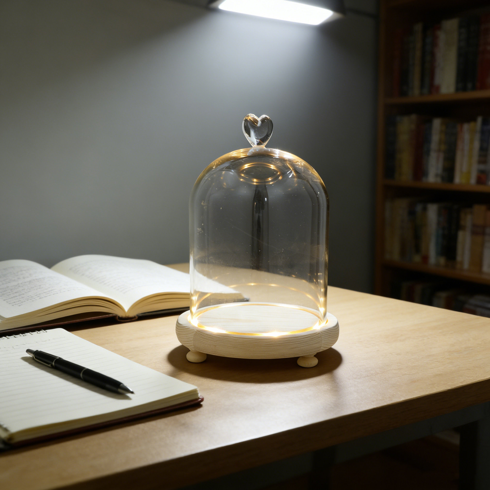 Heart Shaped Glass Dome Cloche - Plastic Dome Clear 评论和价格