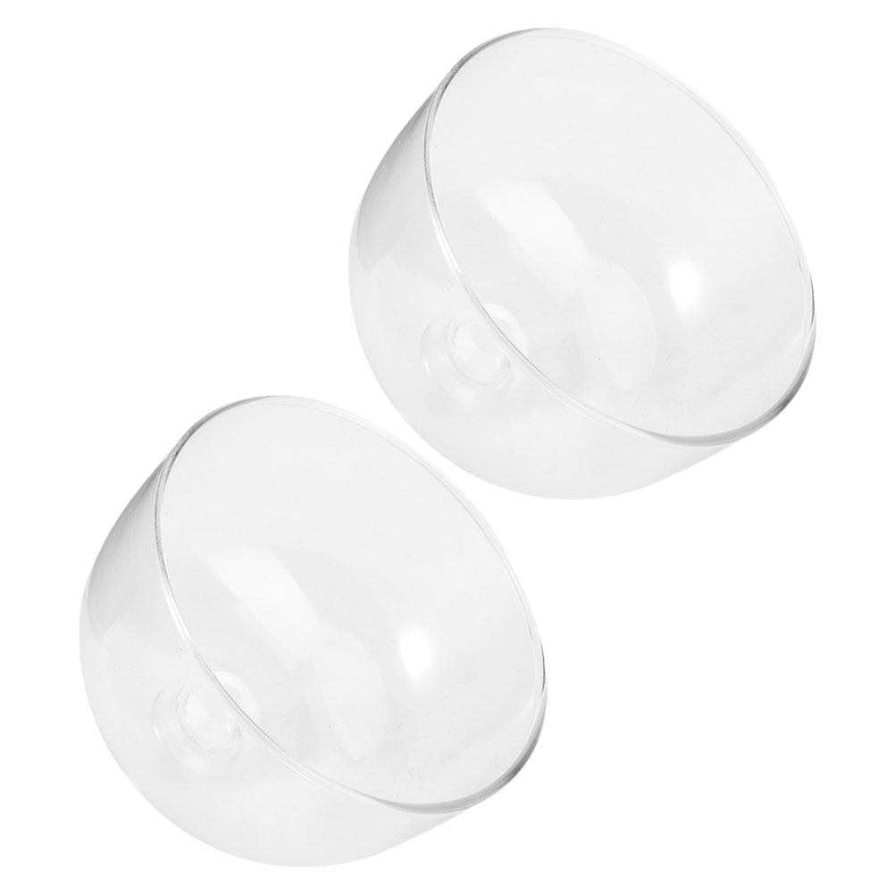 2Pcs Clear Glass Round Cake Co - Plastic Dome Clear 评论和价格