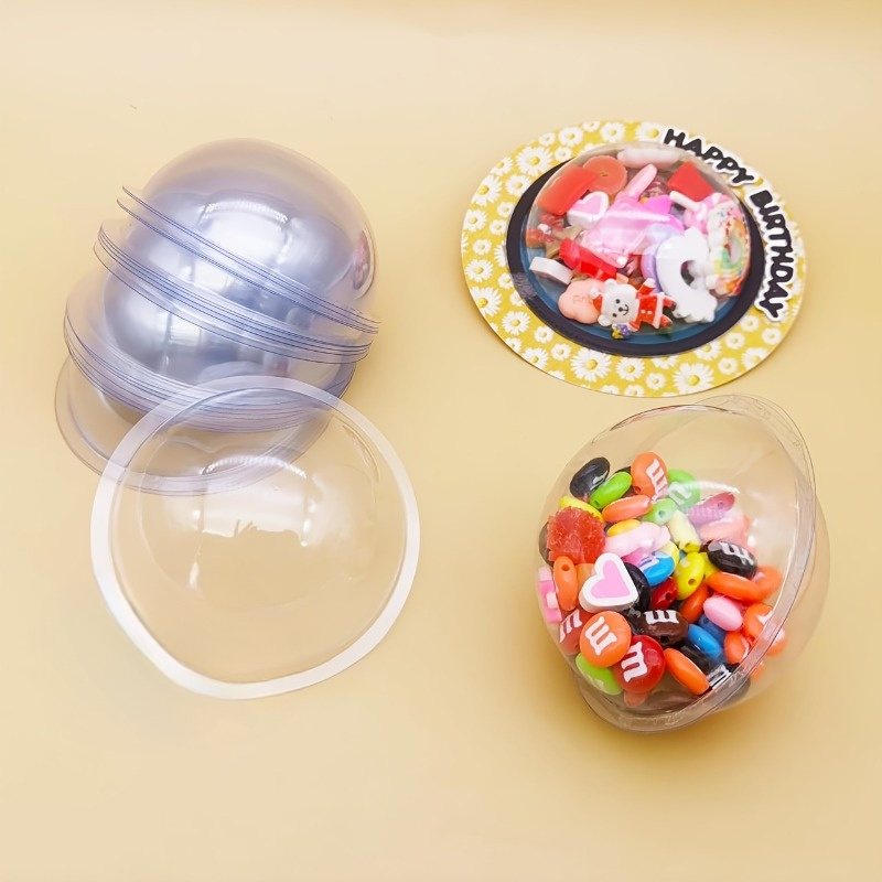 10pcs/set DIY Plastic Candy Do - Plastic Dome Clear 评论和价格