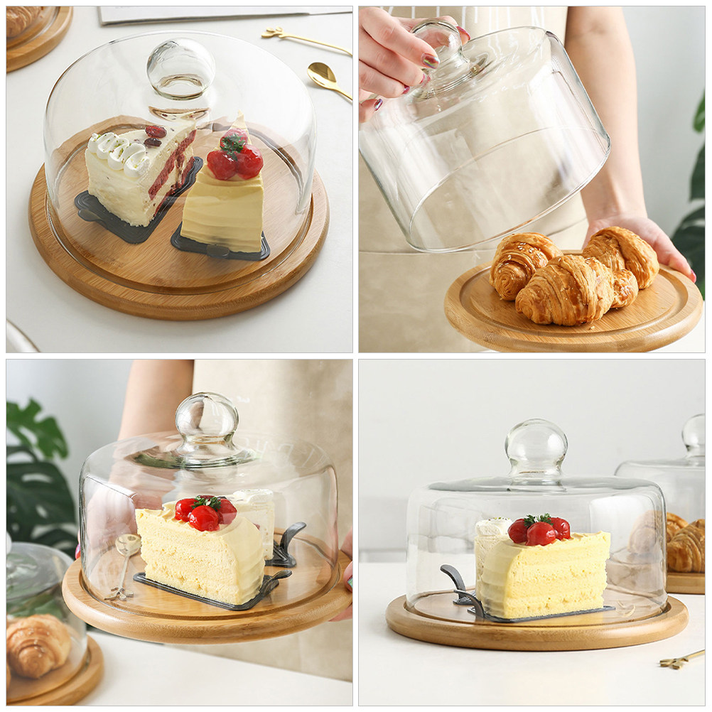 18Cm Clear Glass Dessert Dome  - Plastic Dome Clear 评论和价格
